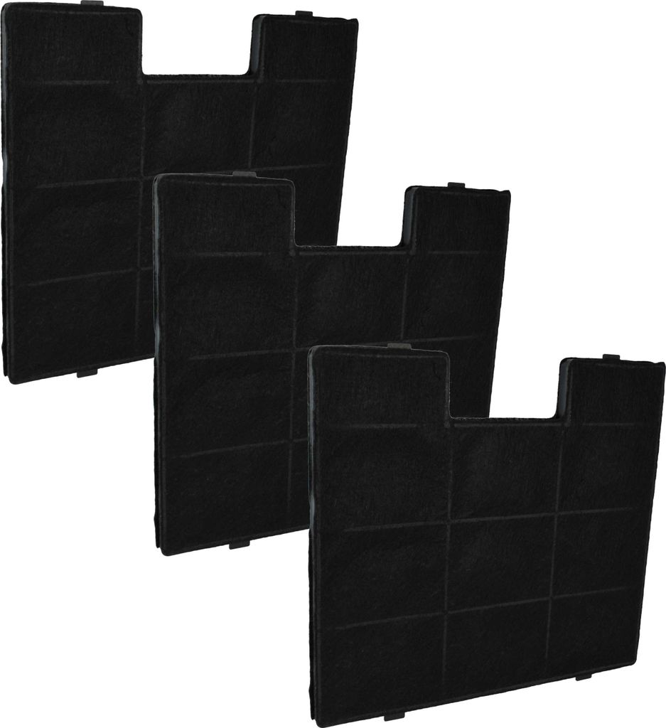 vhbw 3x Aktivkohlefilter Ersatz für Amica FW-K250, 1060042, Produktbild 