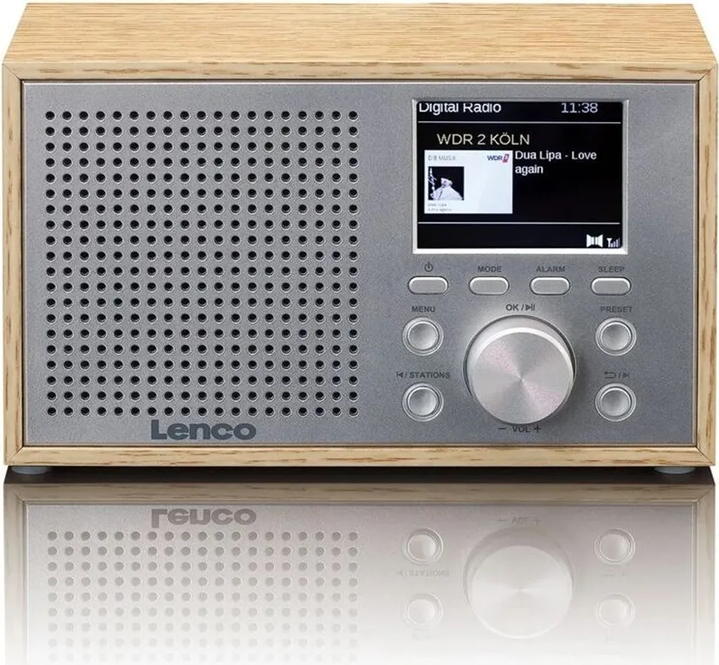 Radio Lenco DAR-017WD Legno per Casa e Cucina | DAB+ Bluetooth
