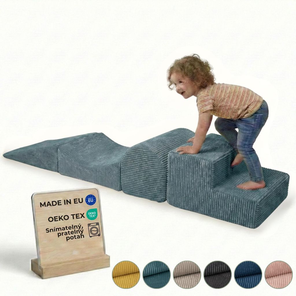 Pillows24 – pěnové stavební kostky pro děti z manšestru | Obrázek produktu 
