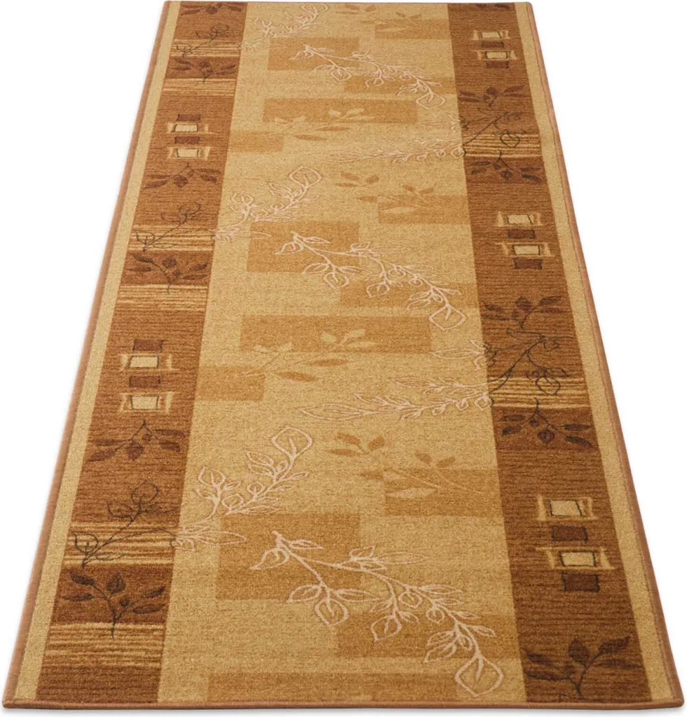 Tapis de passage long 67x350 cm beige Akzent idéal pour grands couloirs