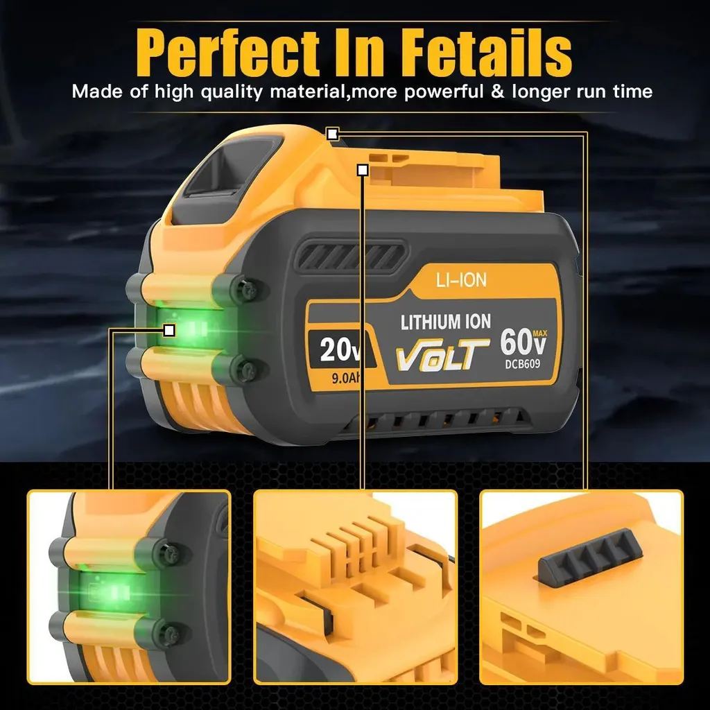 Kit Custodia Batteria Sostitutiva Per Dewalt 20V – Compatibile Con DCB200, DCB210, DCB206, DCB208, In ABS, Con Circuito PCB, Per Batterie 21700 E Riparazione Fai-da-te