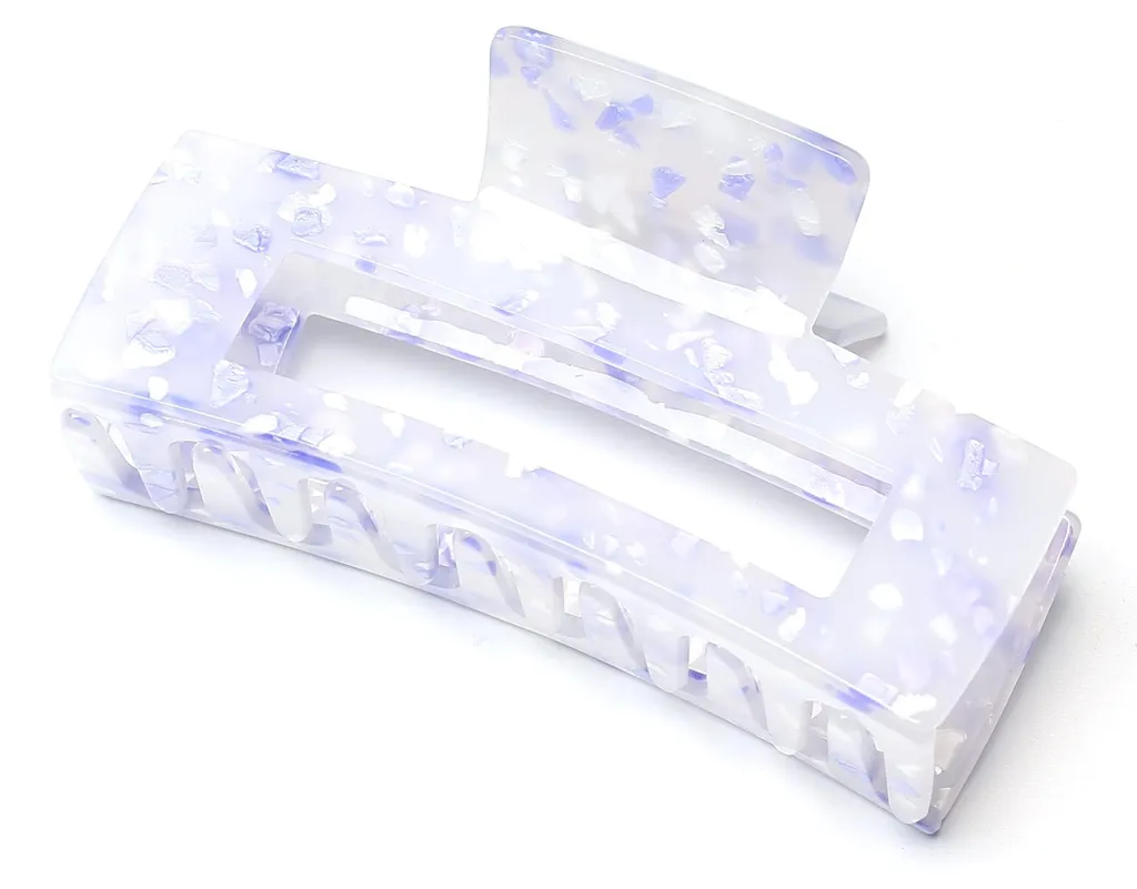Barrette à griffes 10cm violette pour fixer les cheveux épais avec style