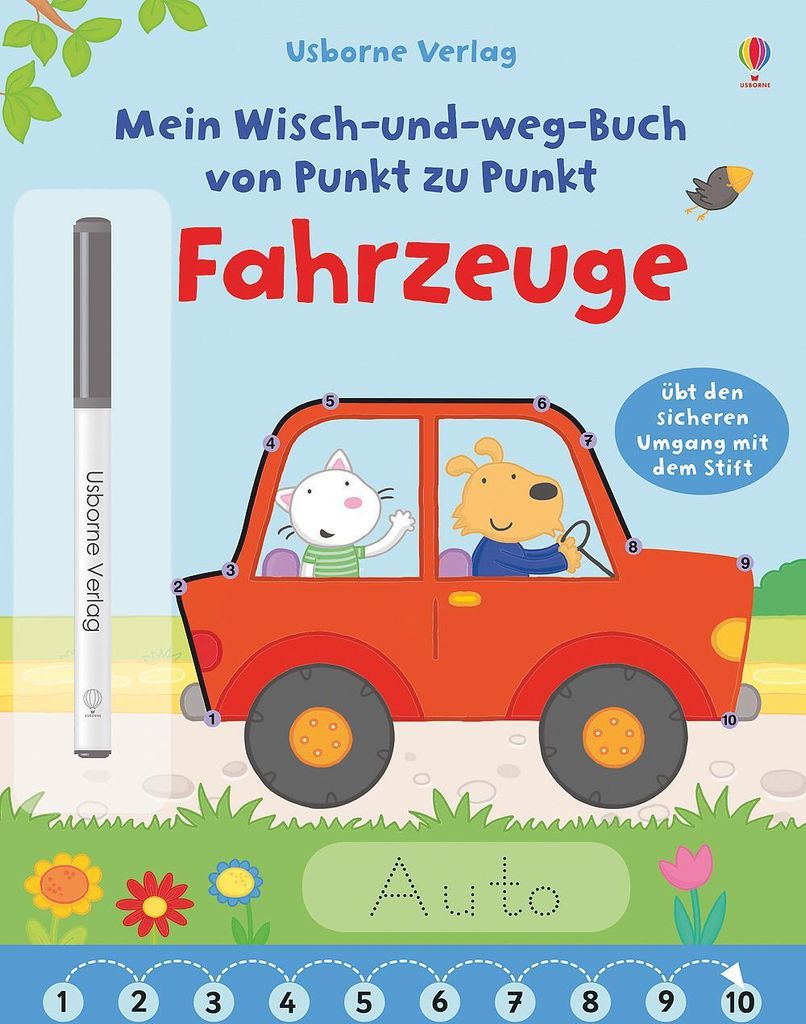 Mein Wisch-und-weg-Buch von Polyurethannkt zu Punkt: Fahrzeuge