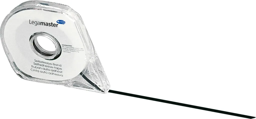 Legamaster 7-433201 Nastro Divisore Autoadesivo Nero 16 metri