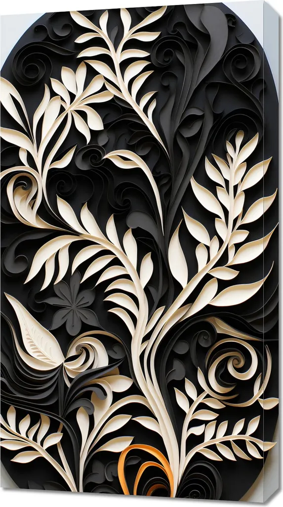 Quadro su Tela 50x90 cm Simmetria Complessa: Qualità Professionale