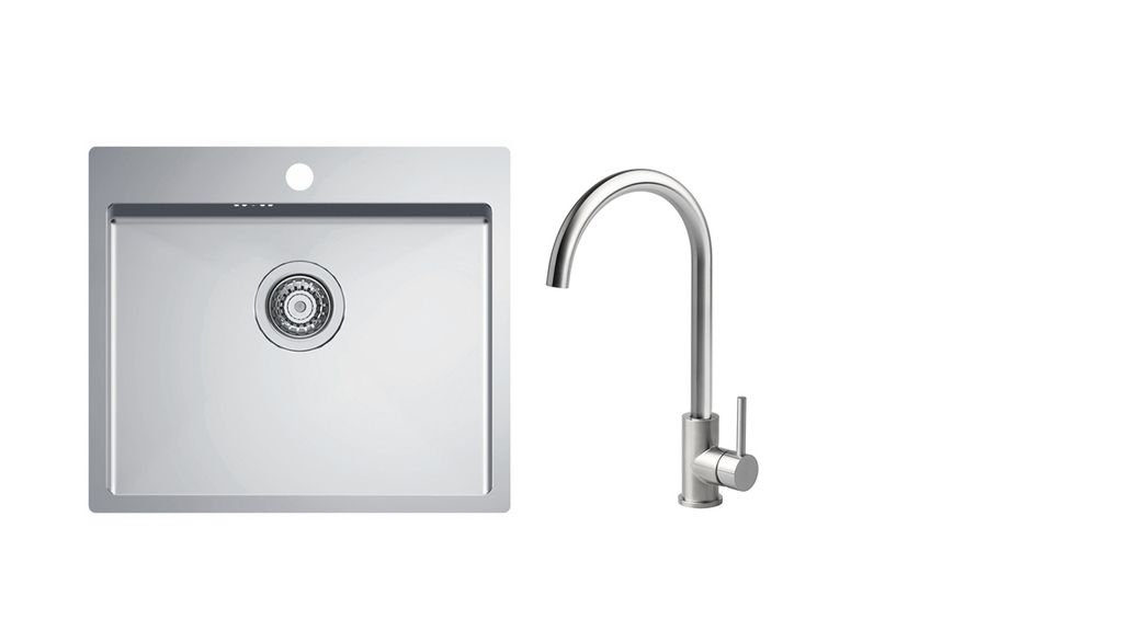 Alveus Sets - Spüle-Set Intermezzo 30 und Armatur Nina, beige SETA001