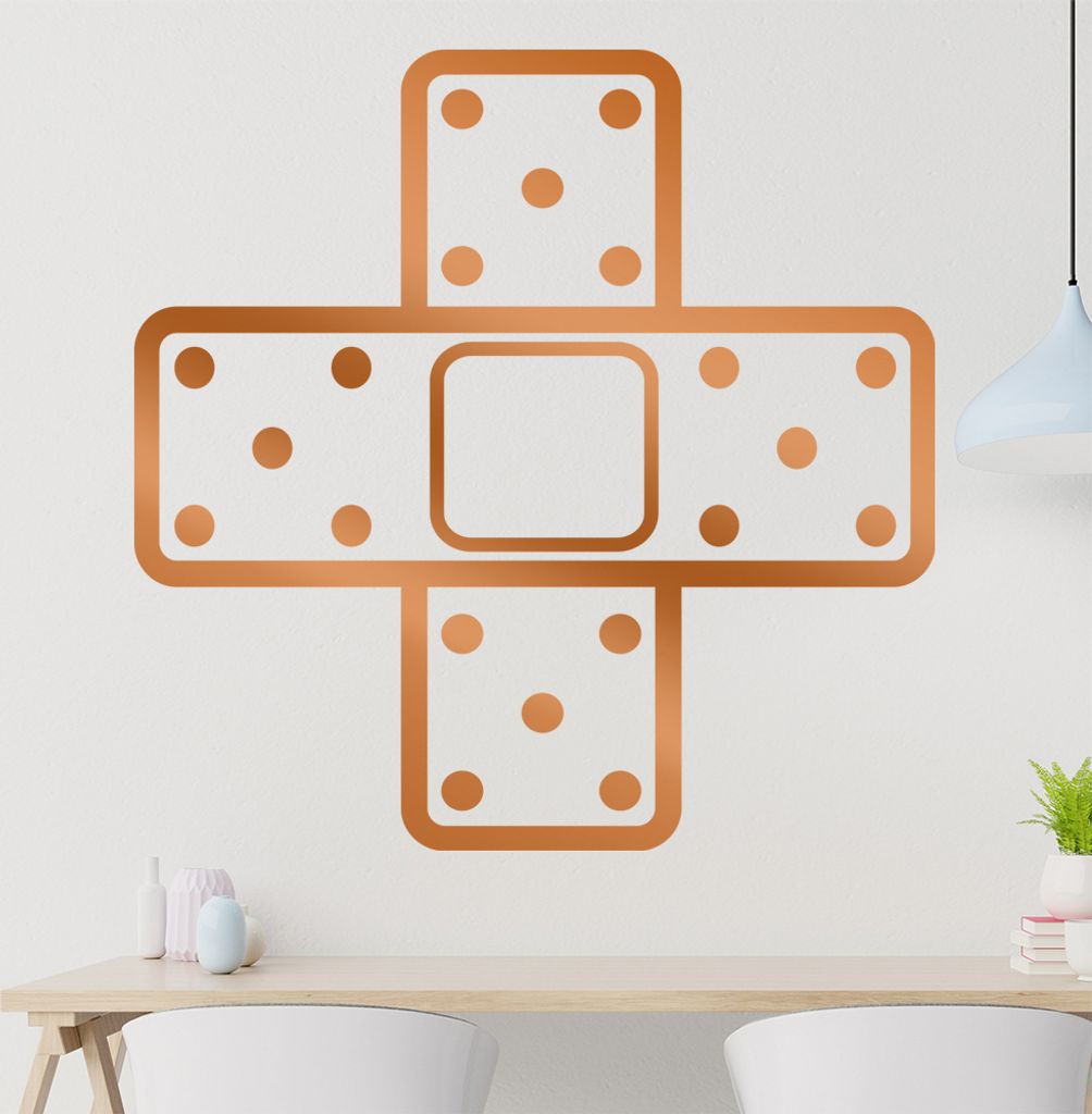 Pflaster kreuz Wandtattoo in 6 Größen - Wandaufkleber Wall Sticker - Dekoration, Küche, Wohnzimmer, Schlafzimmer, Badezimmer