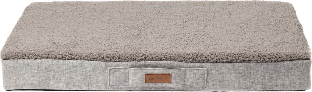 A dog bed on a white background.
