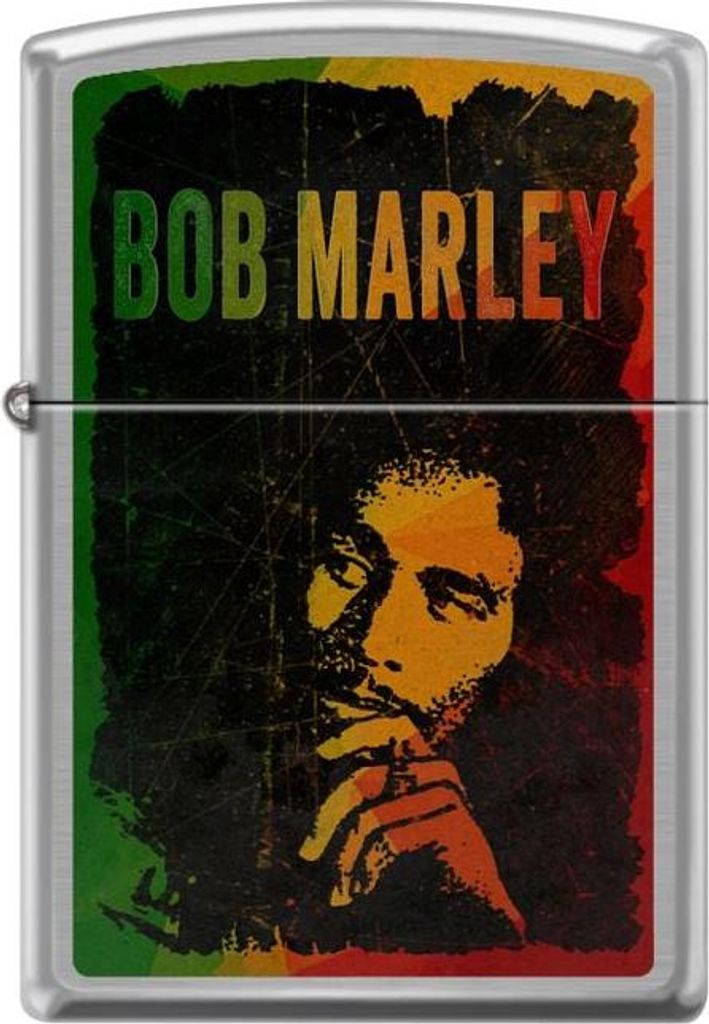 Zippo Benzinfeuerzeug Bob Marley Design - Kultiges Sammlerstück mit Windschutz, Top Zustand