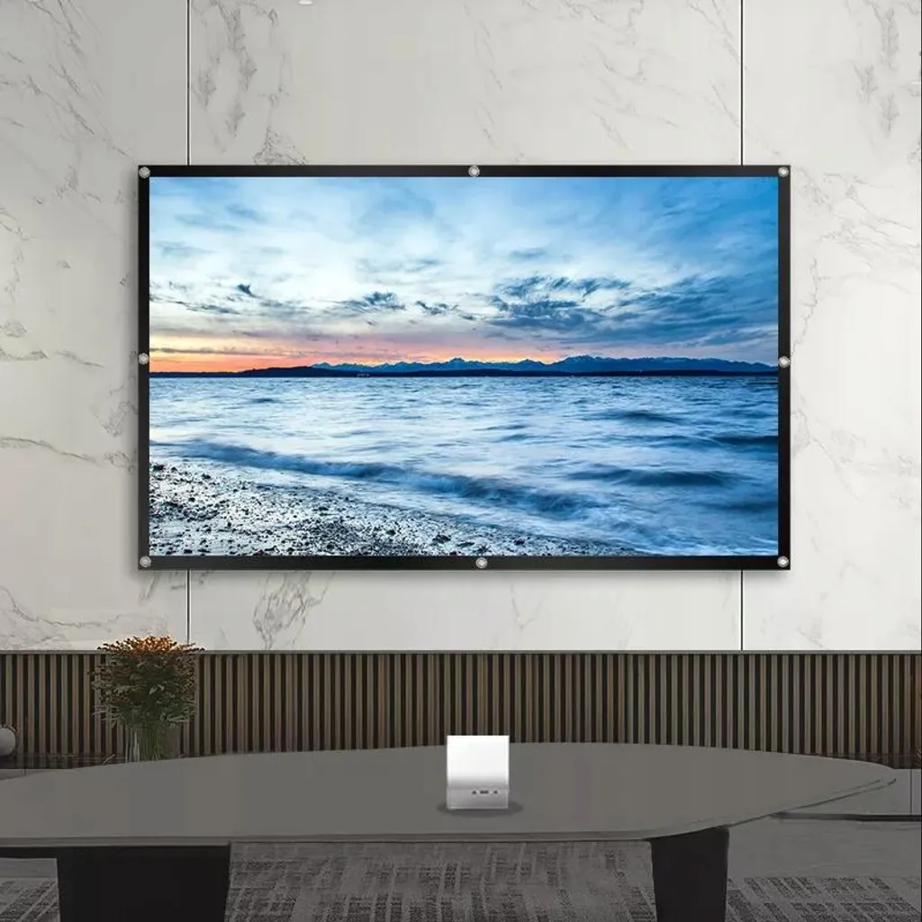 Écran de projection 100 pouces 16:9 pliable et portable 218 x 122 cm - 8