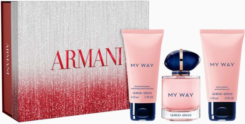 Giorgio Armani My Way Eau de Parfum Geschenkset – EdP-Duftset mit Hauptflakon und Reisegröße, blumig-frisch, verpackt