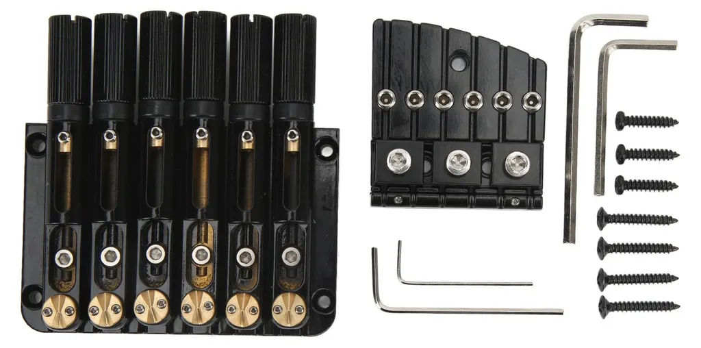 Chevalet guitare sans tête 6 cordes en métal haute résistance rétro