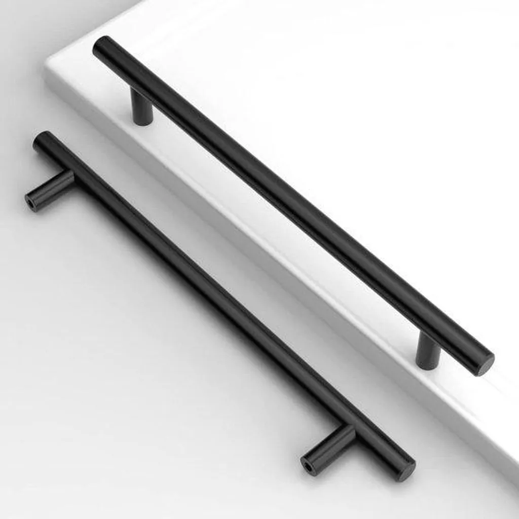 Rénovation Cuisine : 10 Poignées Noires 224mm pour Armoire et Meuble
