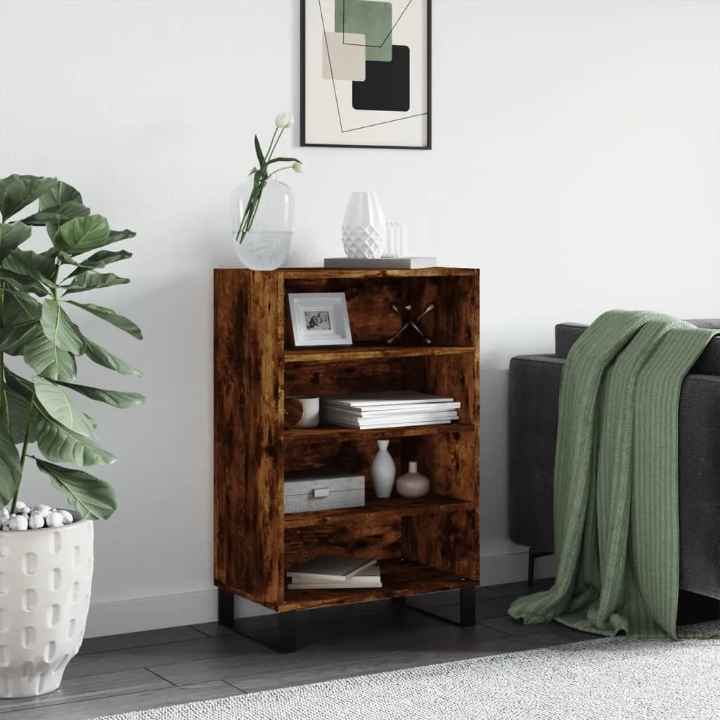 Credenza Design Rovere Affumicato 57x35x90 cm | Eleganza Essenziale