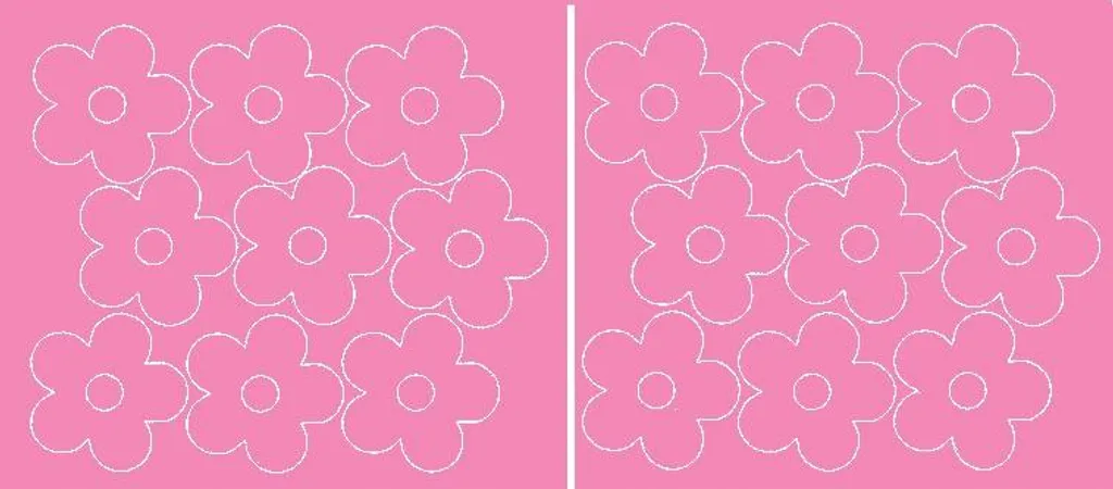 Sticker Floreali Rosa Lucido - 18 Pezzi per Arredo Essenziale - 1