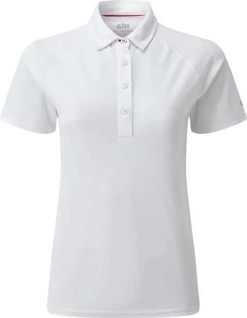 Vêtement de Navigation Femme : Polo Blanc Technique Gill UV Tec Taille 42