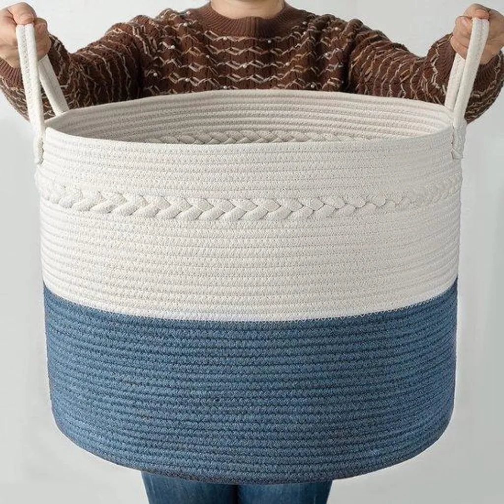 Panier à linge bleu enfant fini le désordre avec ce grand format