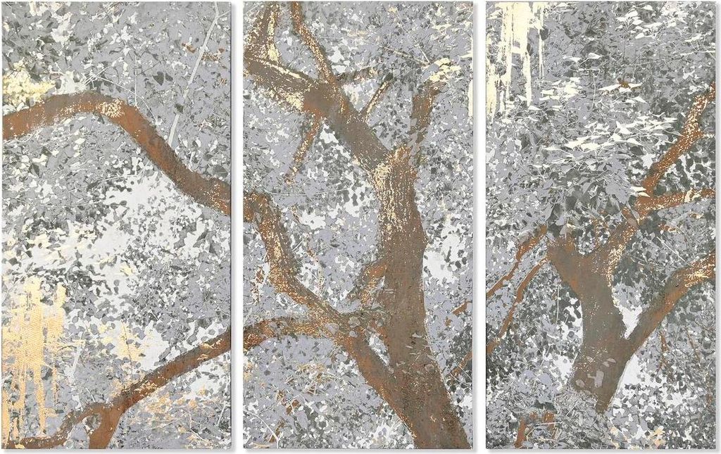 Leinwand DKD Home Decor Leinwand Holz MDF 150 x 3,8 x 100 cm (3 Stücke)