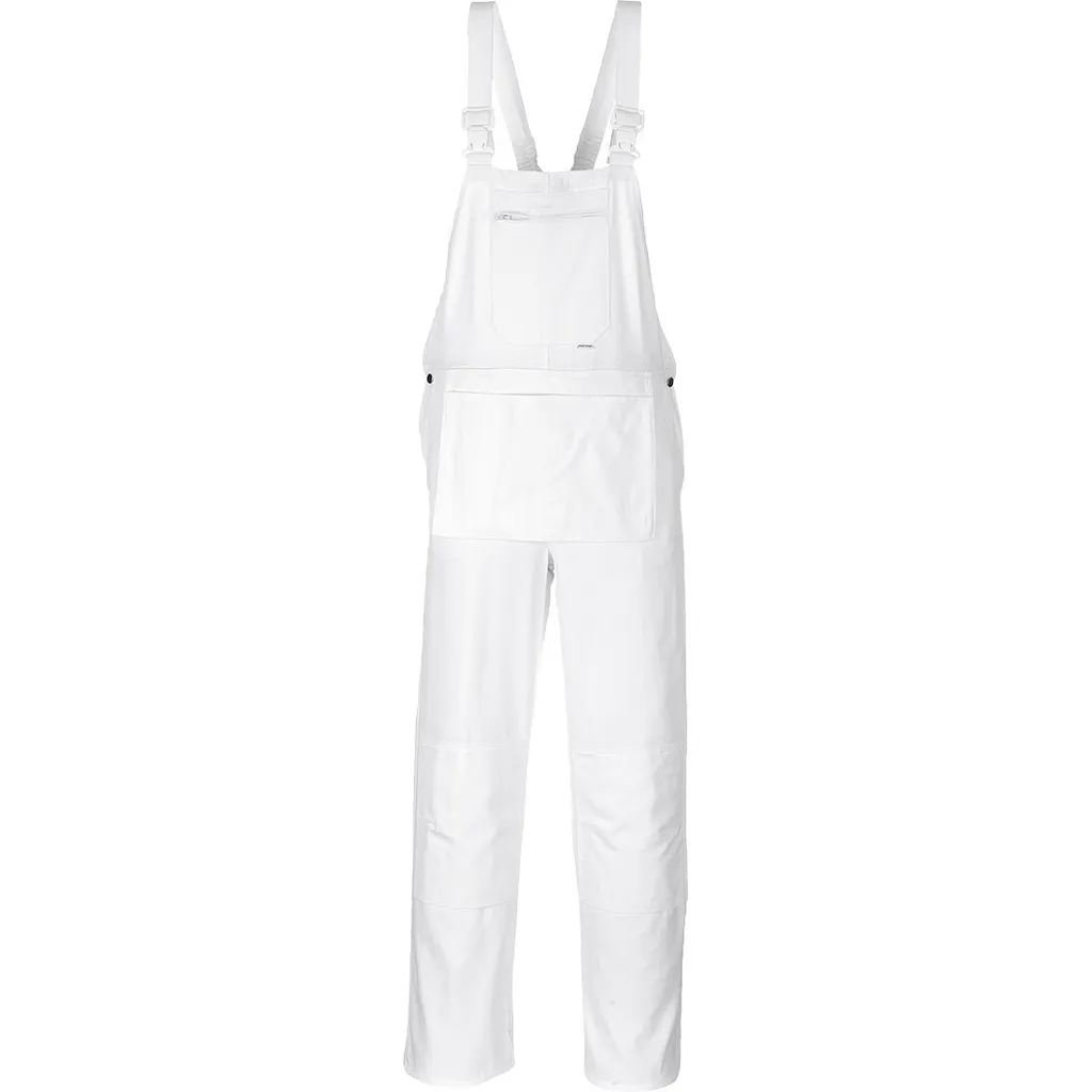 Salopette peintre Portwest S810 coton blanc XXL avec poches genouillères