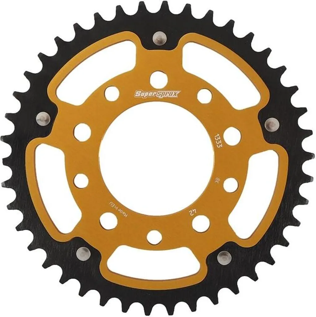 Couronne Supersprox Stealth 42 dents Gold 520 : évitez l'usure rapide