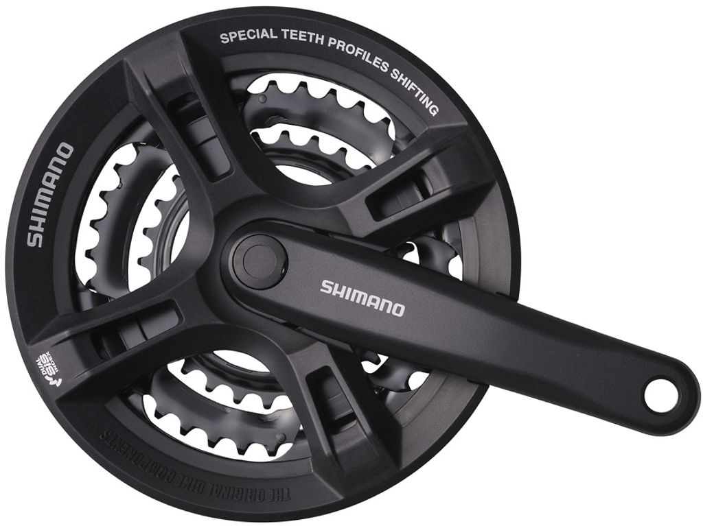 Shimano Kurbelgarnitur FC-TY501 3x6/7/8 fach 42-34-24 Zähne 175 mm Vierkant