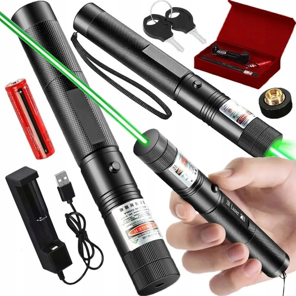 Laserový Ukazovateľ Výkonný Zelený Bod Nabíjačka Batérií 4 Obrázok produktu 