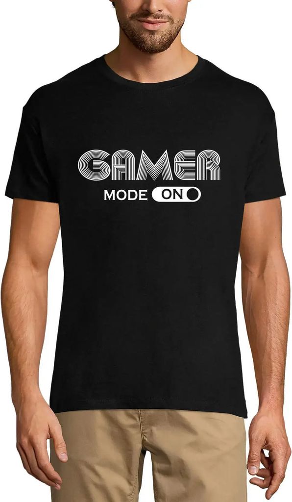 Herren Grafik T-Shirt Gamer-Modus ein - Spielen – Gamer Mode On - Gaming – Öko-Verantwortlich Vintage Jahrgang Kurzarm Lustige Druck Geburtstag