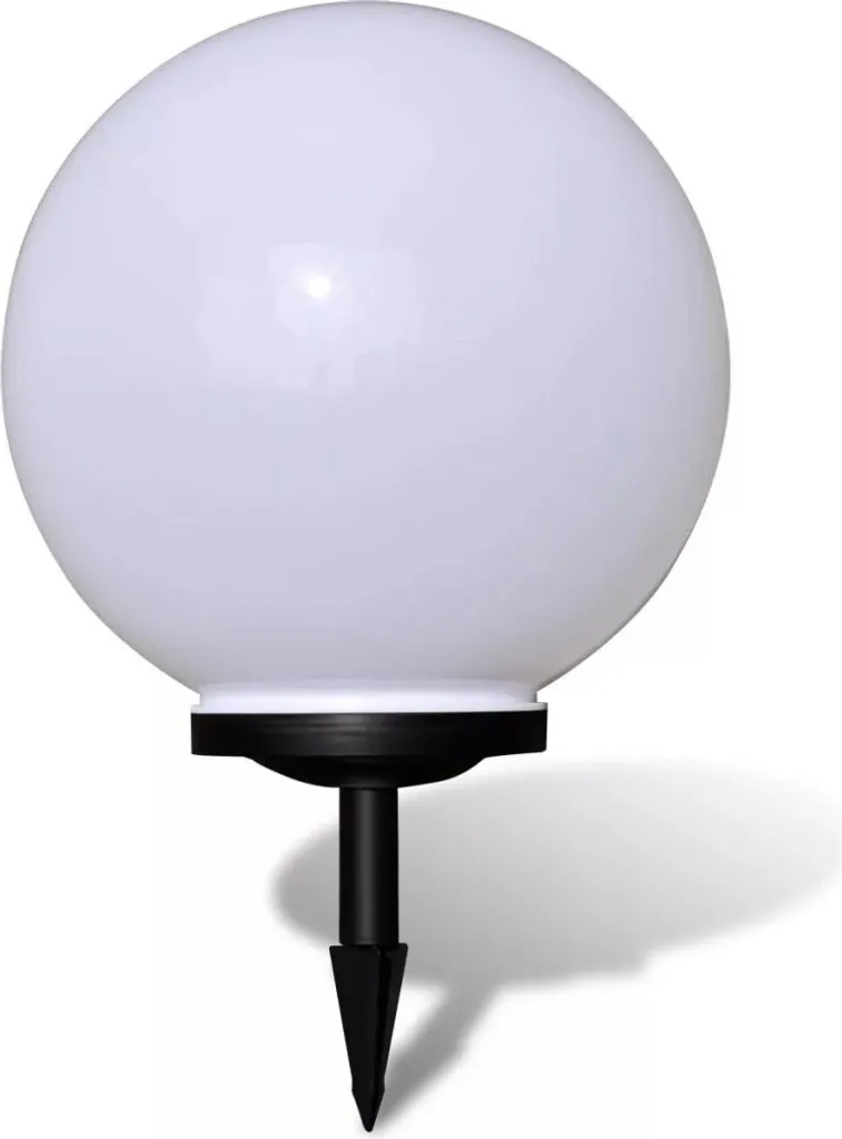 Borne lumineuse LED 40 cm vidaXL avec piquet de terre pour allée et cour