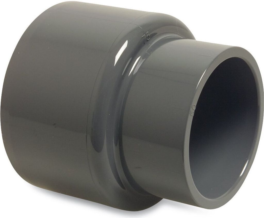 Mega Reduziermuffe PVC-U 110 mm x 75 mm Klebemuffe 16 bar, Produktbild 