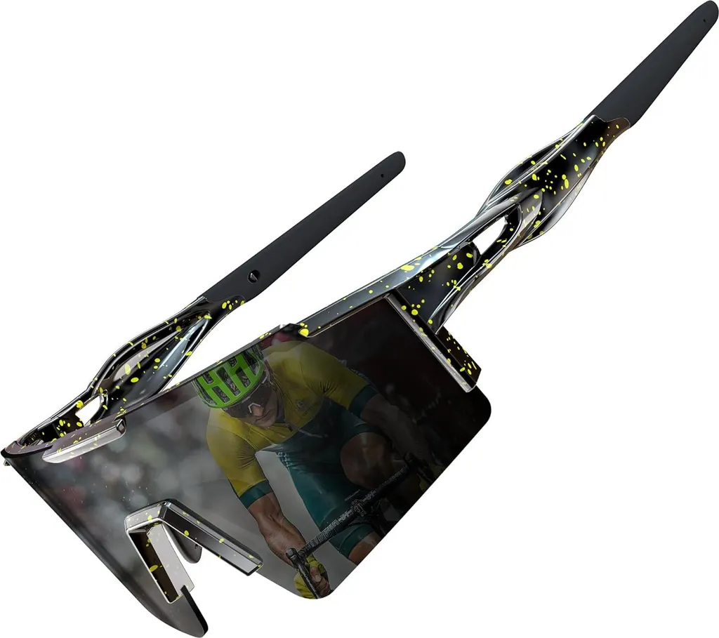 Lunettes de sport anti-éblouissement polarisées cyclisme noires UV400