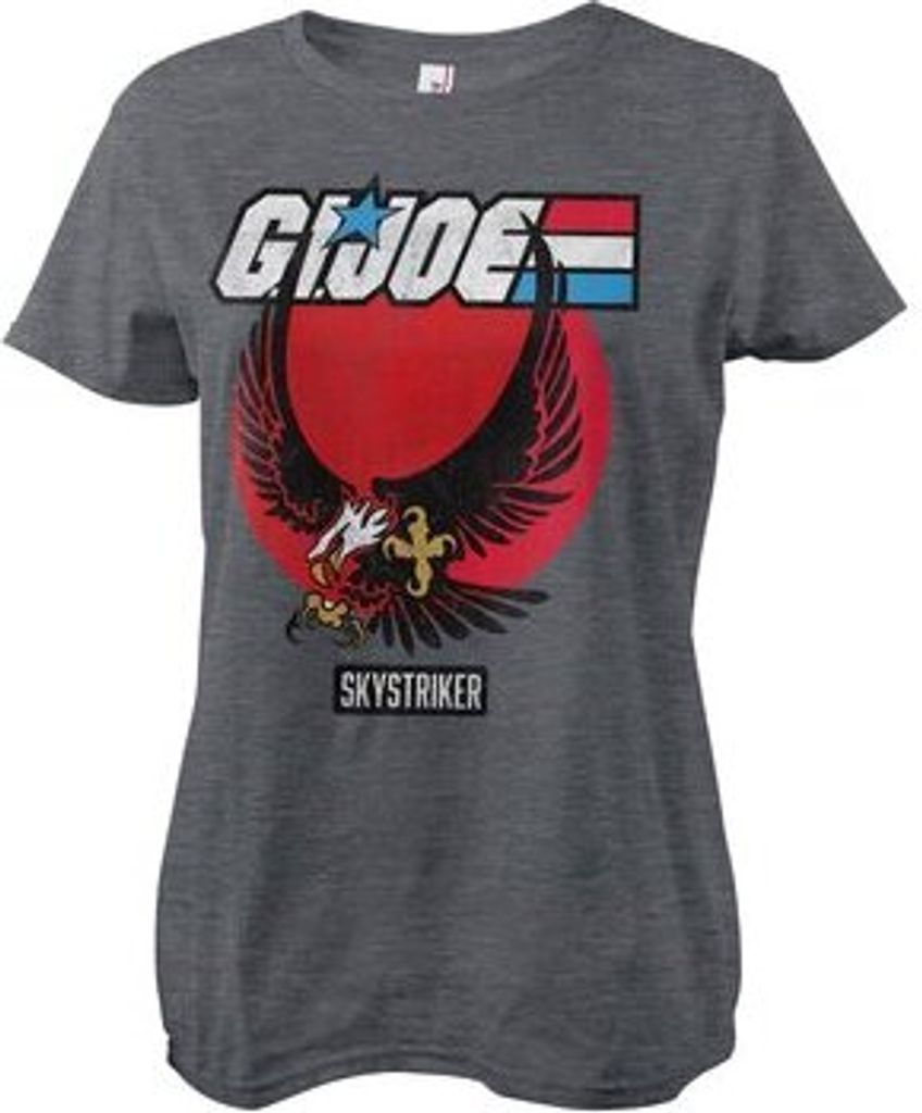 G.I. Joe - Skystriker Distressed Girly Tee - Medium - DarkHeather
