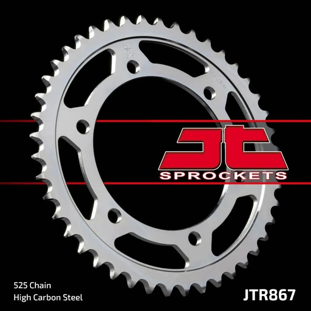 Corona Acciaio Kettenrad 44Z 525 SI - Ricambio Trasmissione Moto