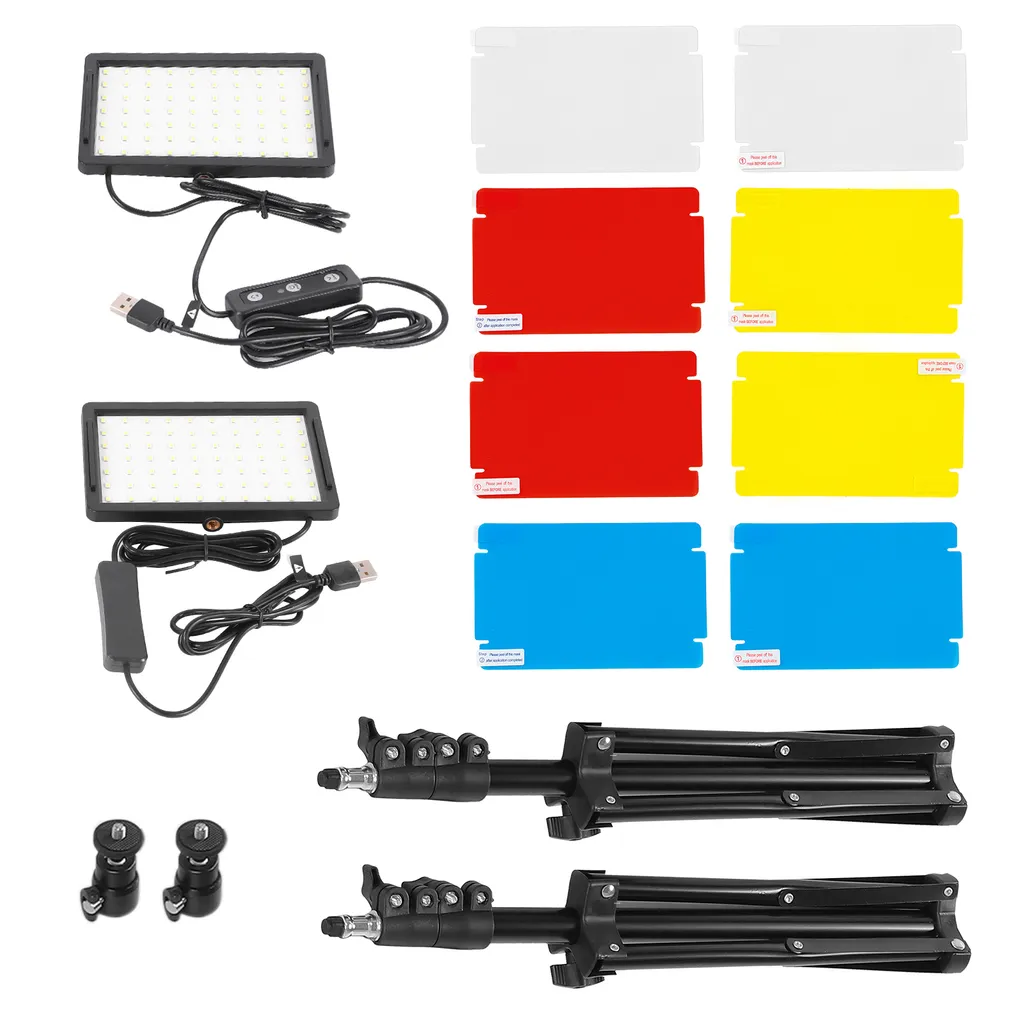 Éclairage LED pour Vlogging et Selfie avec Trépied de Bureau Stable - 4