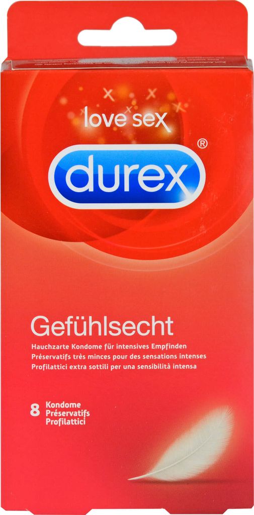 Durex Gefühlsecht Classic Kondome, 8 St. Kondome Produktbild 