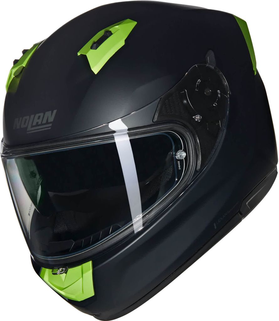 Integralhelm NOLAN N60-6 Classico Nobile 311 Schwarz Impulsgrün Opak größe L