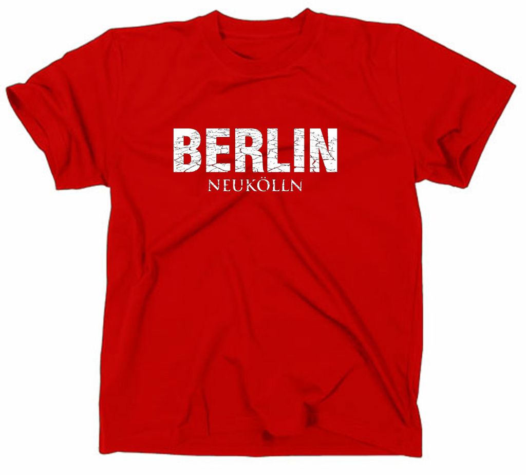 Styletex23 T-Shirt Berlin Neukölln, rot, XL