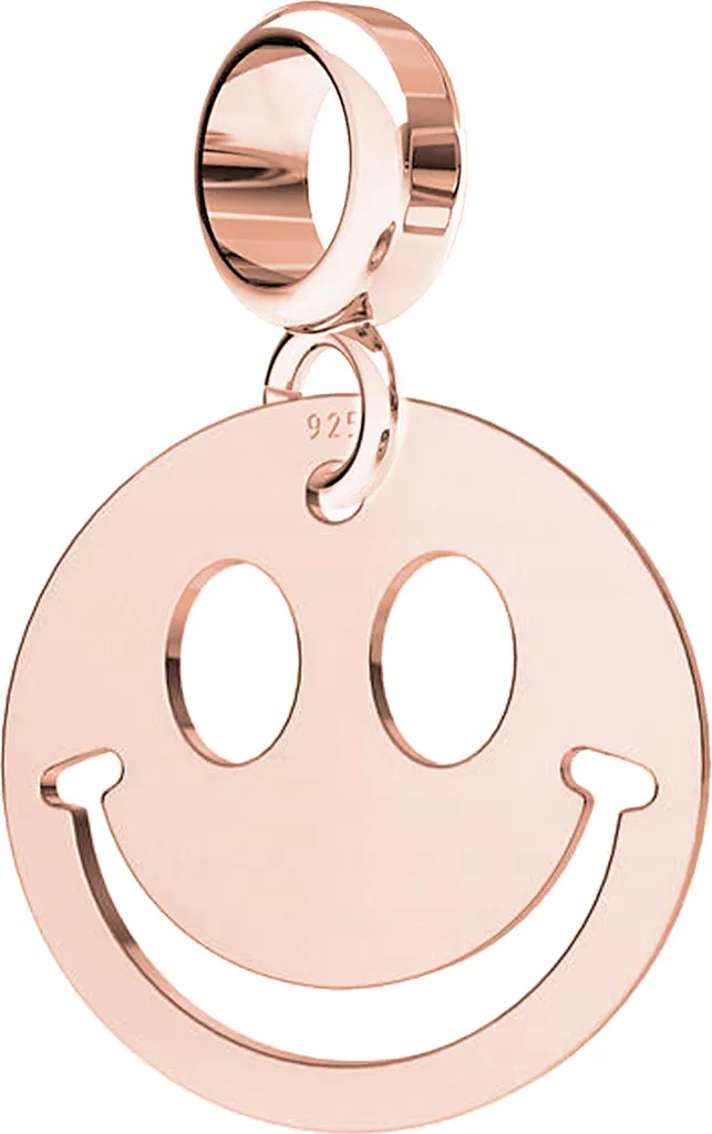 Charm Faccina Sorridente Argento 925 Placcato Oro | Shop Online