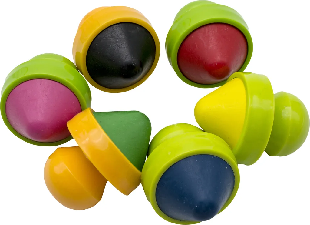 Crayons de cire Easy Grip ultra résistants, 6 couleurs vives EDUPLAY