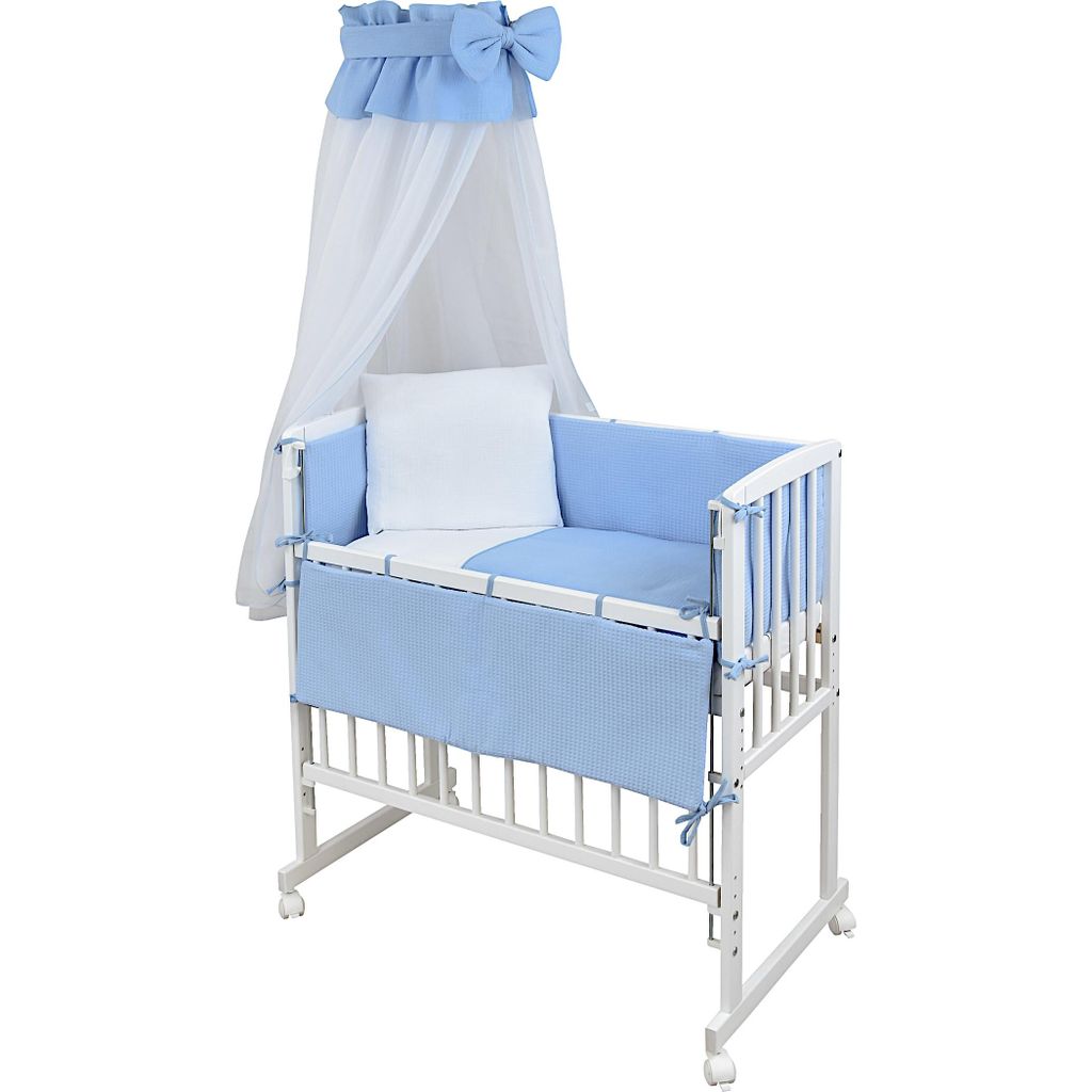 Baby-Delux Beistellbett Stillbett Babybett 90x40 weiß inkl. Produktbild 