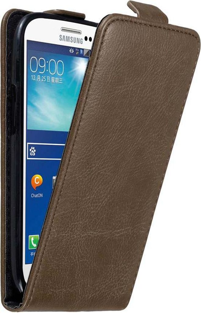 Cadorabo Hülle für Samsung Galaxy S3 / S3 NEO Schutz Hülle in Braun Flip Etui Handyhülle Case Cover