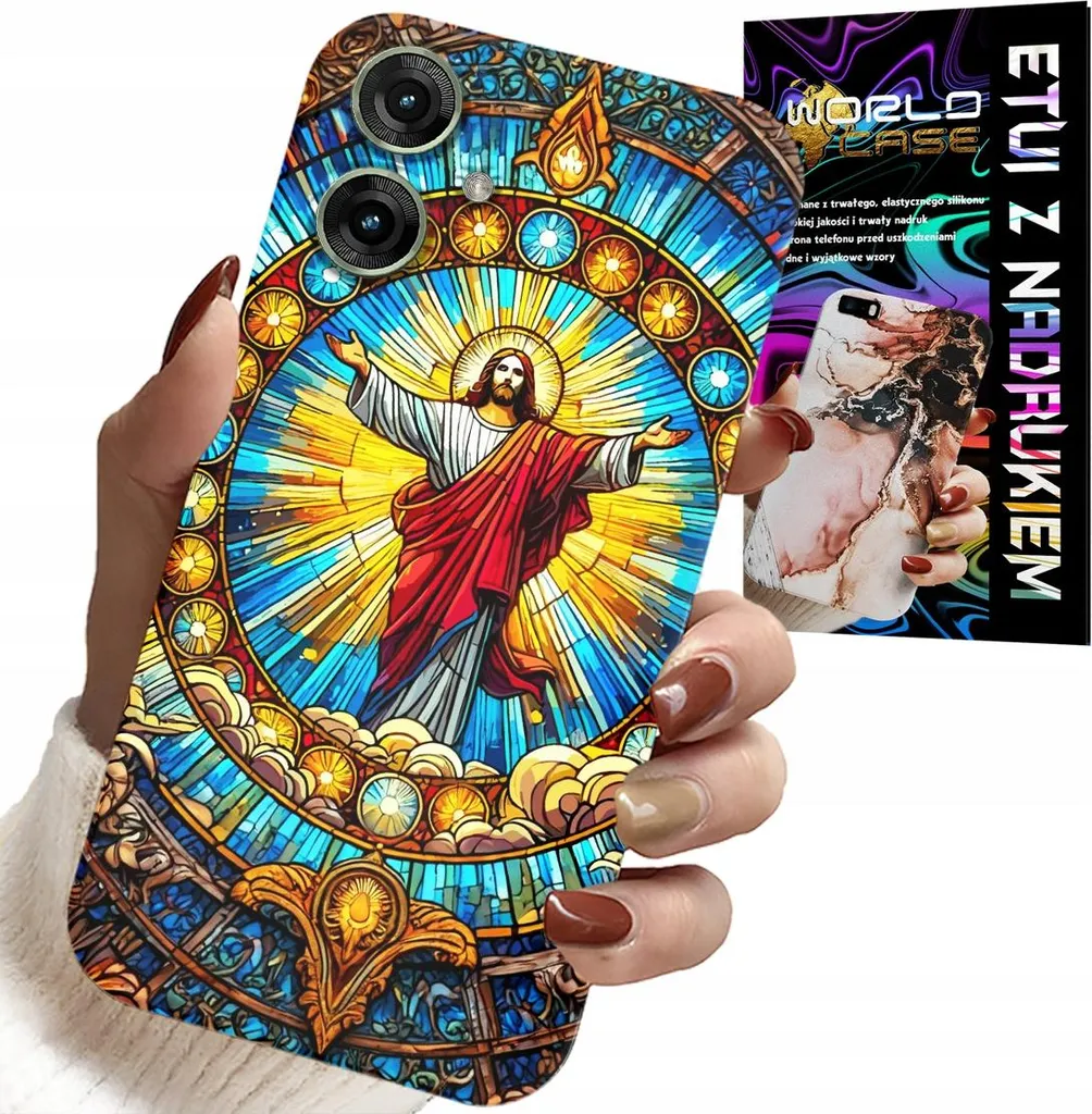 Custodia per Motorola Moto G55 - Gesù Cristianesimo Religione + Vetro