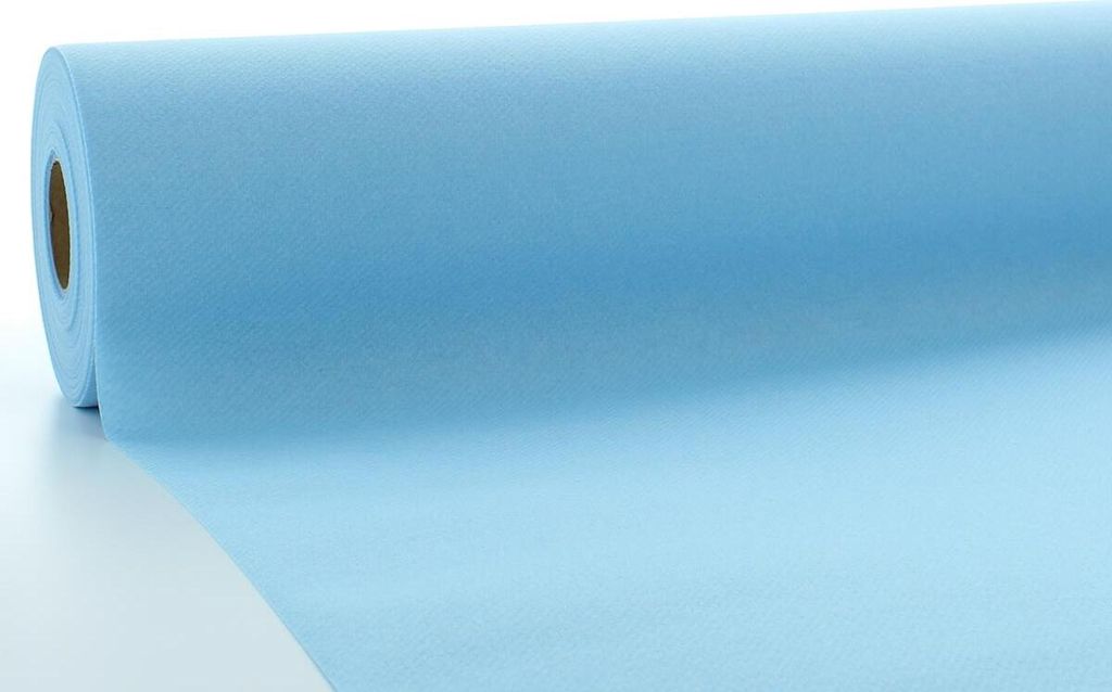 Airlaid Tischdeckenrolle Hellblau, 118 cm x 25 m , 1 Stück - Mank