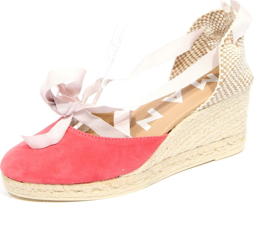 G1514 sandalo espadrillas donna MANEBI Wildleder rosa Sandale Frau