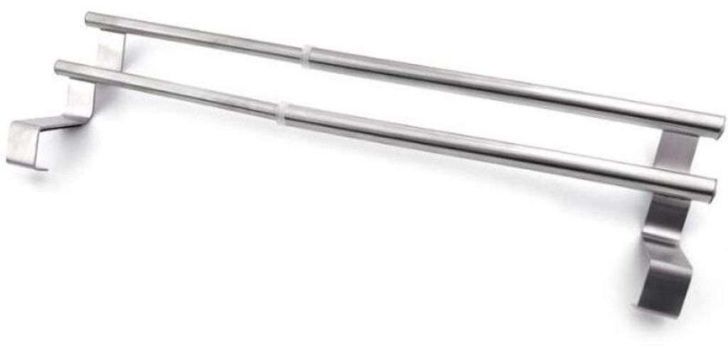 Zweiarmiger Handtuchhalter aus Edelstahl, Wandmontage, Teleskop-Handtuchhalter, Organizer, Wandmontage, Handtuchstange für Bad und Küche