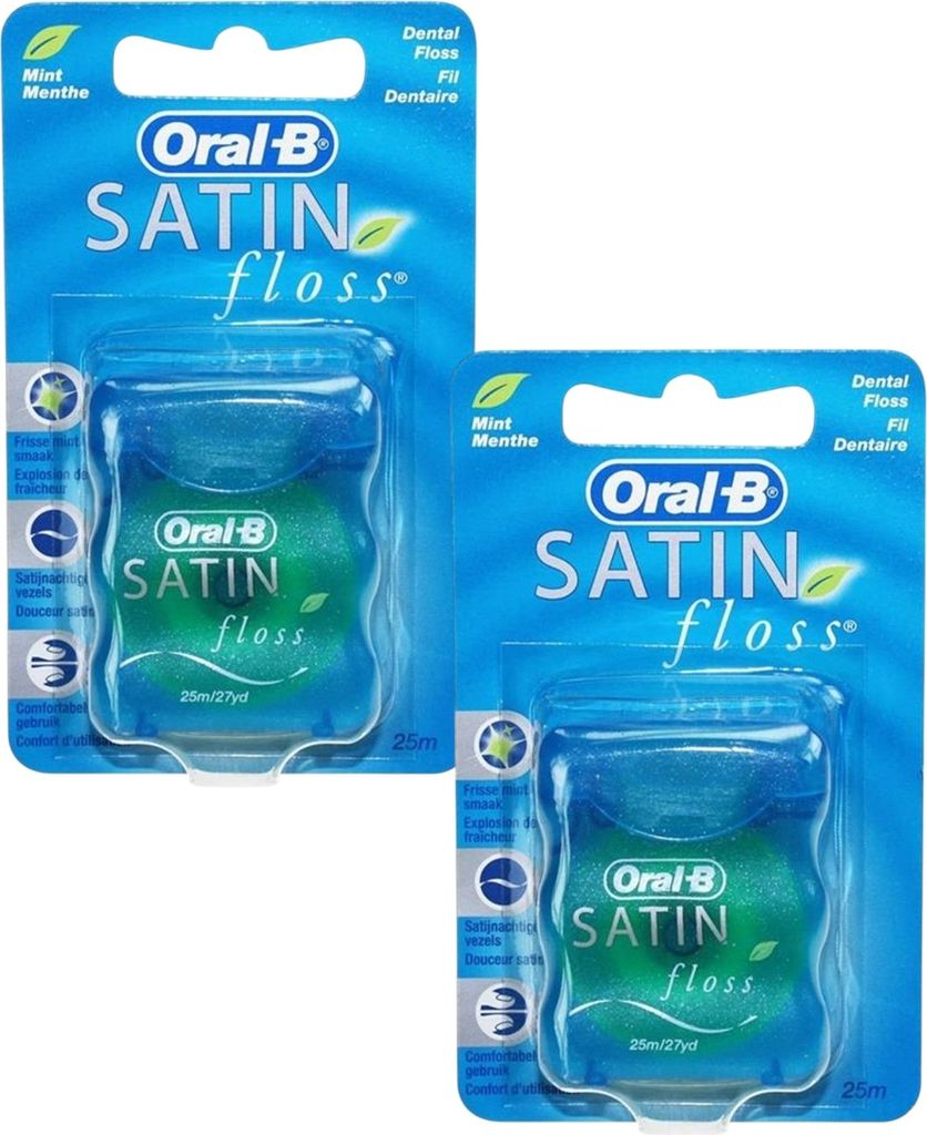 2x Oral-B Satin Floss Zahnseide a 25m Produktbild 