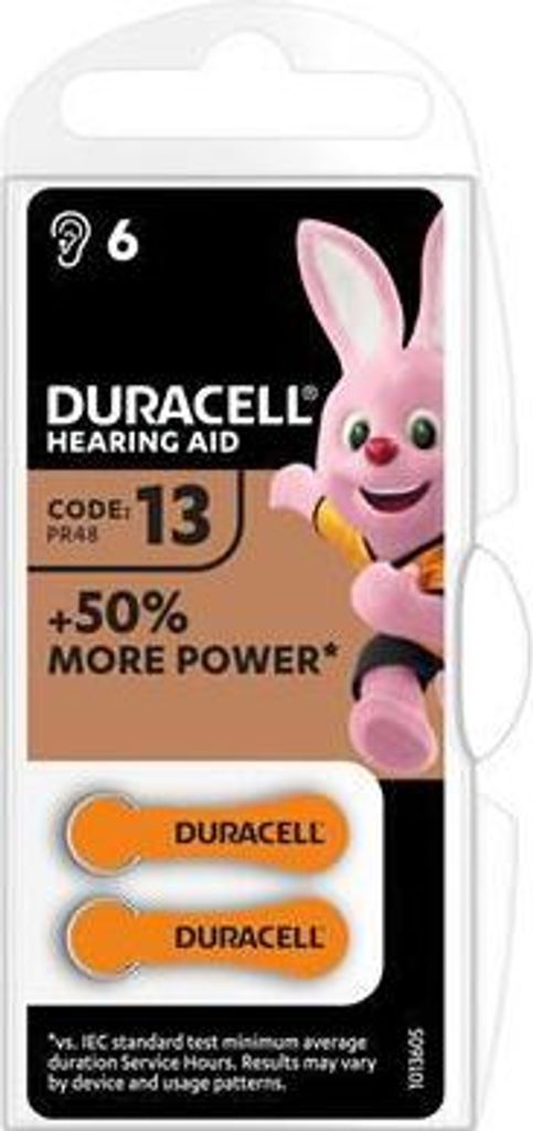 Duracell 6xBatterie Zinc Air Hearing Aid 13 1.4V Produktbild 