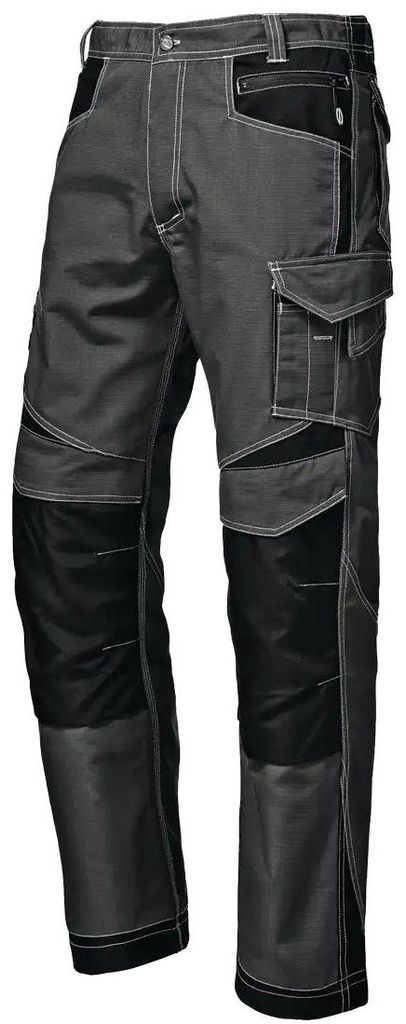 Sir Safety Industrial Arbeitshose Herren Ripstop mit Cordura-Knietaschen, 66, Grau