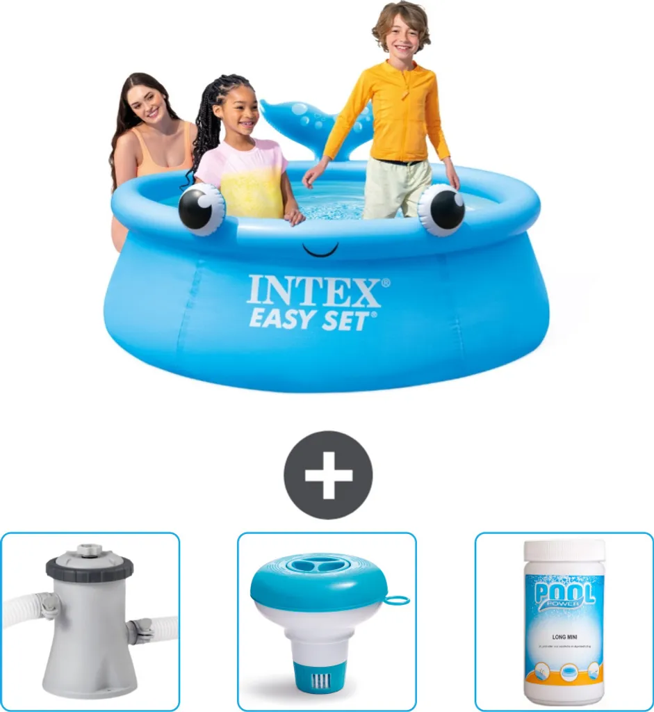 Intex 26102NP Piscina Gonfiabile 183x51 cm con Pompa Filtro e Manutenzione