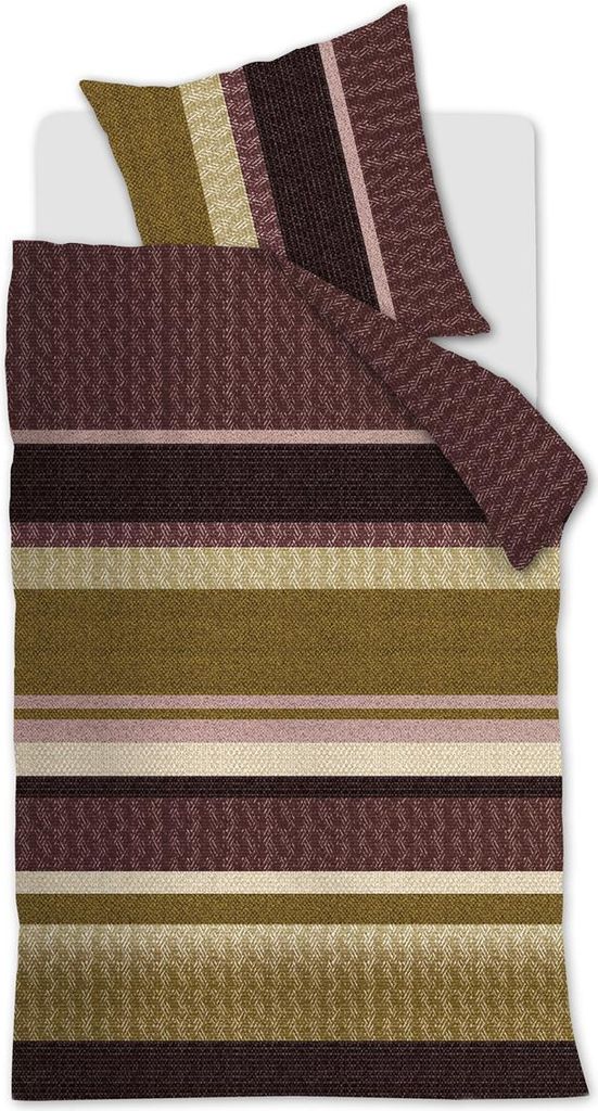 Beddinghouse Renforcé-Bettwäsche-Garnitur Jorren Farbe Dark Red Größe 155x220