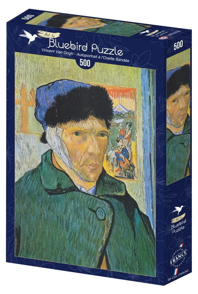 Puzzle Van Gogh Autoportrait 500 pièces Bluebird finition mate premium
